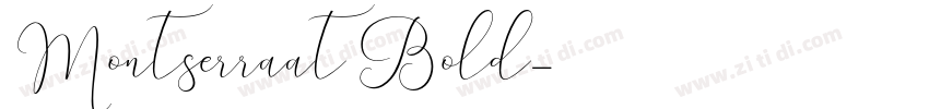 Montserraat Bold字体转换